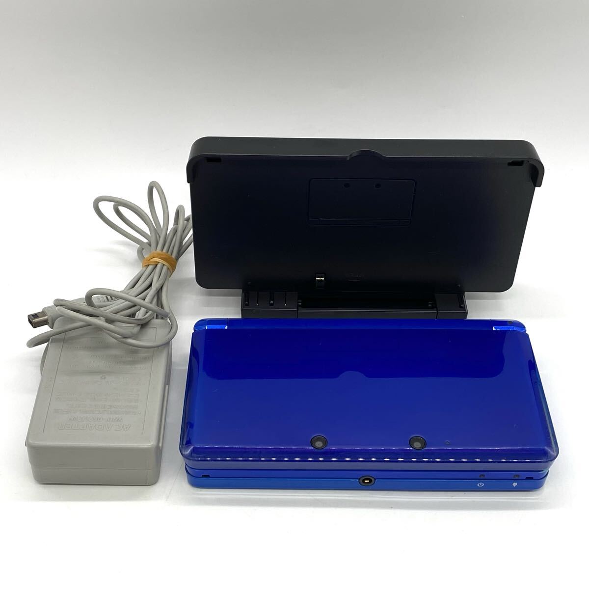 【5山57】1円スタート Nintendo 3DS / CTR-001 任天堂 ニンテンドー3DS ゲーム機 本体 コバルトブルー 充電器付き 通電確認済み ハード