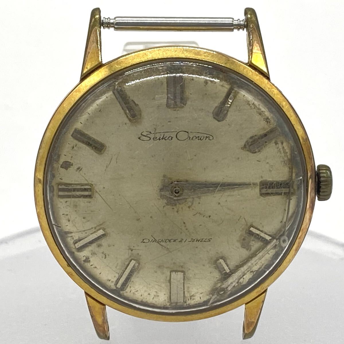 【5山31】1円スタート Seiko Crown 15002 セイコー クラウン 手巻き式 21石 Diashock 21Jewels 腕時計 ヴィンテージ アンティークウォッチ
