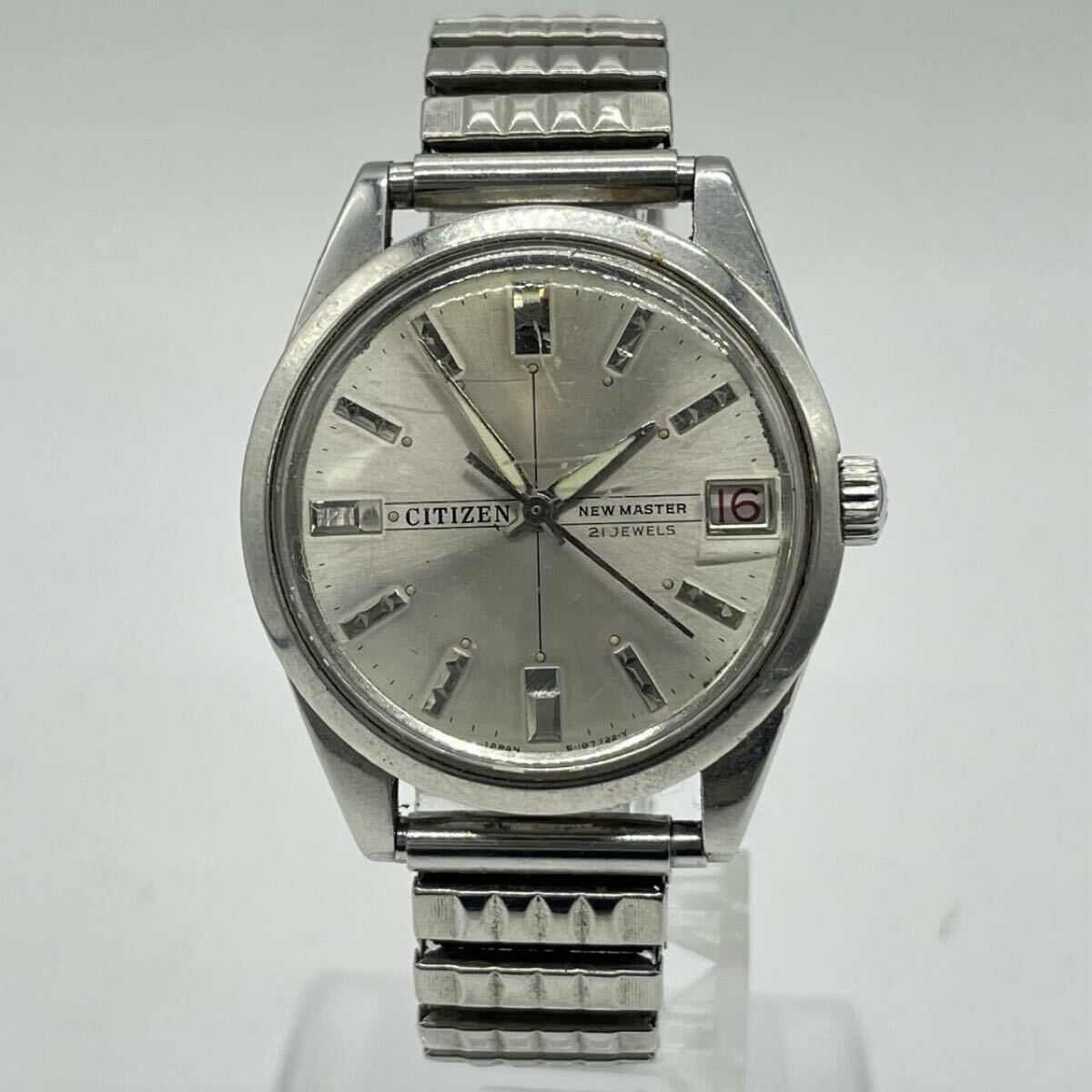 【5山64】1円スタート CITIZEN NEW MASTER 21JEWELS / 63-1019 4-180615 シチズン ニューマスター 21石 手巻き デイト メンズ腕時計
