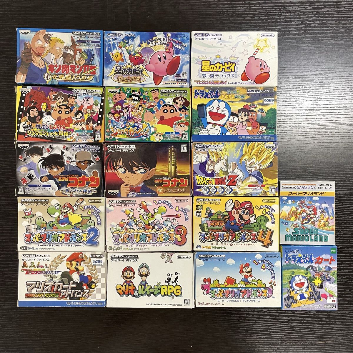 【5W49】1円スタート ゲーム ソフト まとめて 17点GAMEBOY ADVANCE ゲームボーイ アドバンス ドラゴンボールZ スーパーマリオ コナン 等