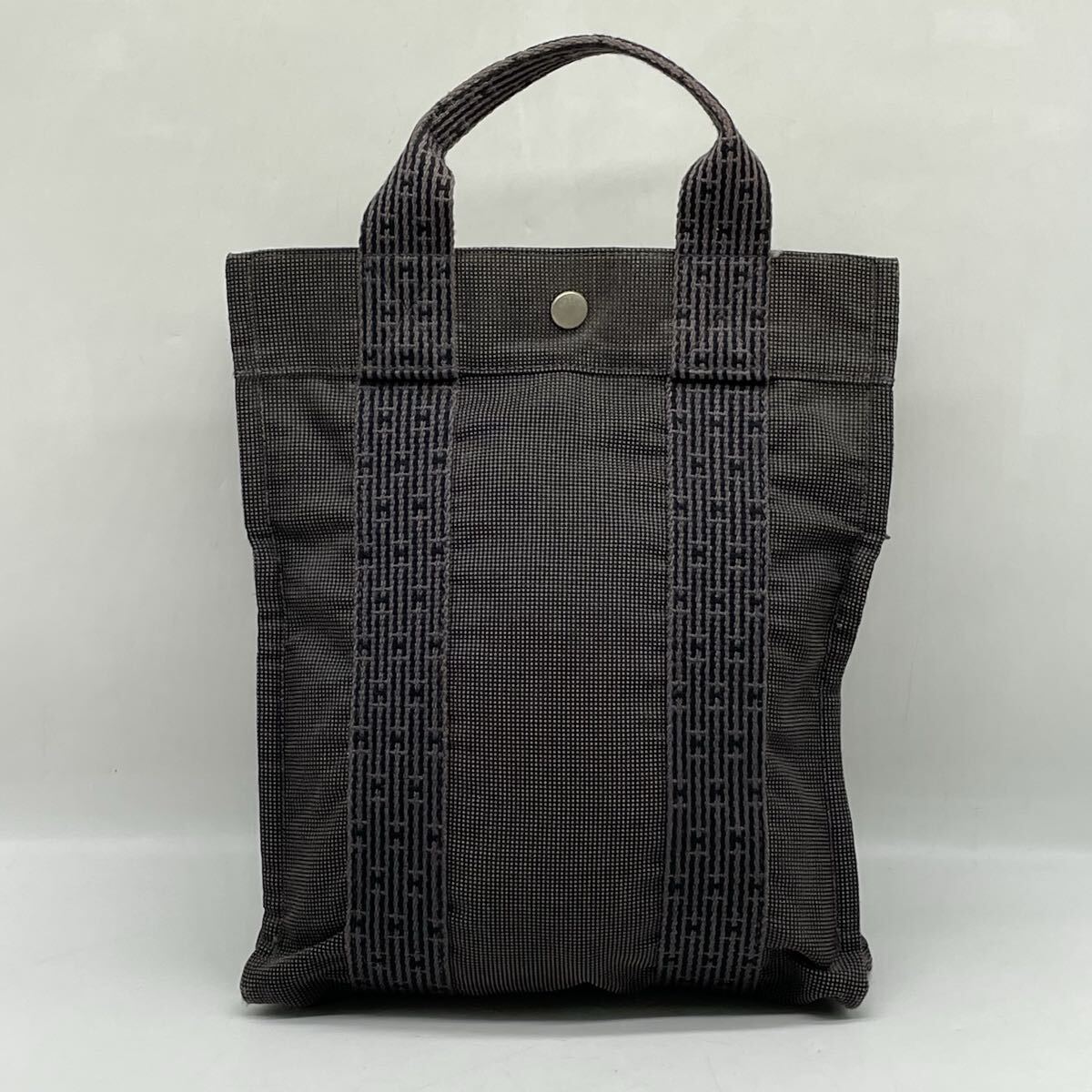 【5T48】1円スタート HERMES エルメス エールライン アド PM ハンドバッグ トートバッグ リュックサック 2WAY キャンバス グレー系 鞄