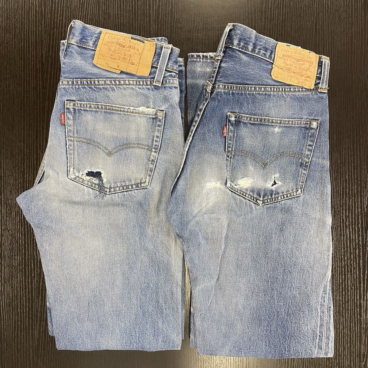 【5山58】1円スタート Levi's 501 2本セット リーバイス ボタン裏 555 1990年代 2000年代 デニム ストレートデニム ジーンズ パンツ