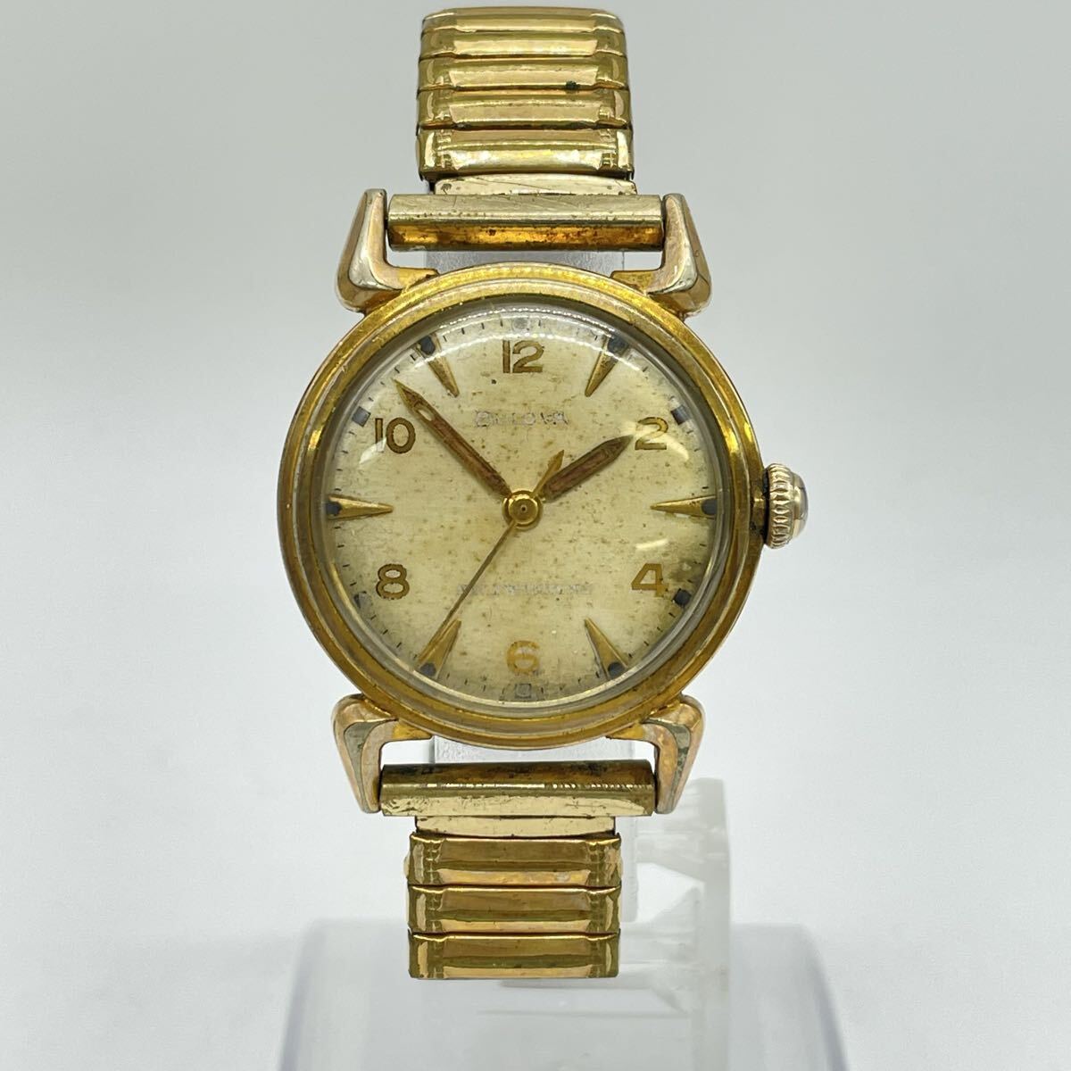 【5山61】1円スタート BULOVA SELF WINDING / 6731452 ブローバ セルフワインディング ゴールドカラー 自動巻き 腕時計 現状稼働品
