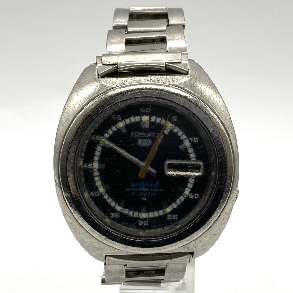 【5山12】1円スタート SEIKO 5 Sports / 7019-7050 セイコー ファイブ スポーツ 21石 自動巻 オートマチック デイデイト メンズ 腕時計