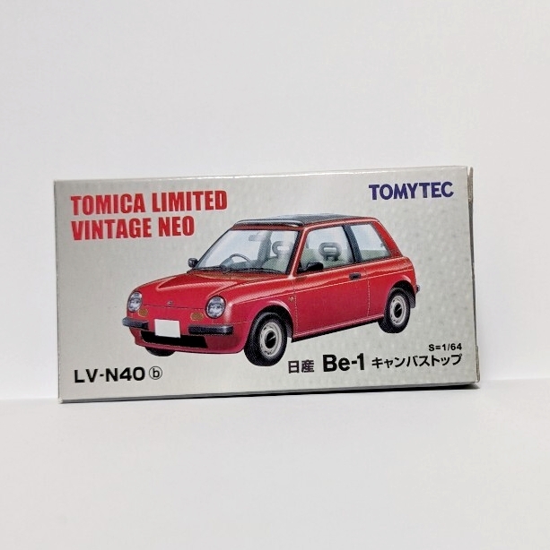 トミカリミテッドヴィンテージ LV-N40b 日産 Be-1 キャンパストップ 赤 2ドア トミーテック