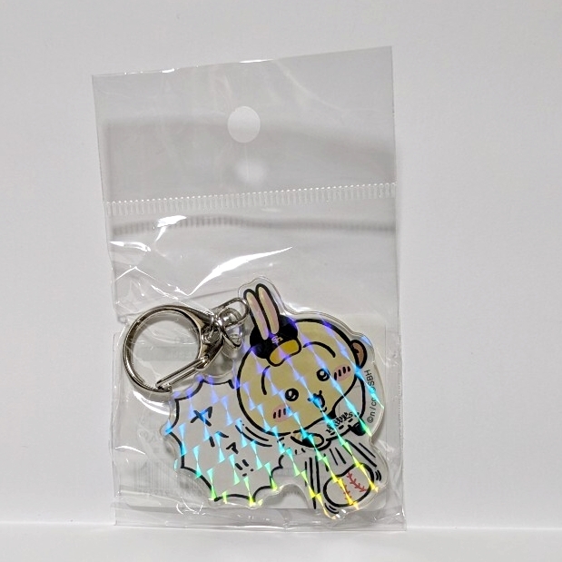 ちいかわ / ホークス ホログラム アクリルキーホルダー うさぎ 福岡 ソフトバンク