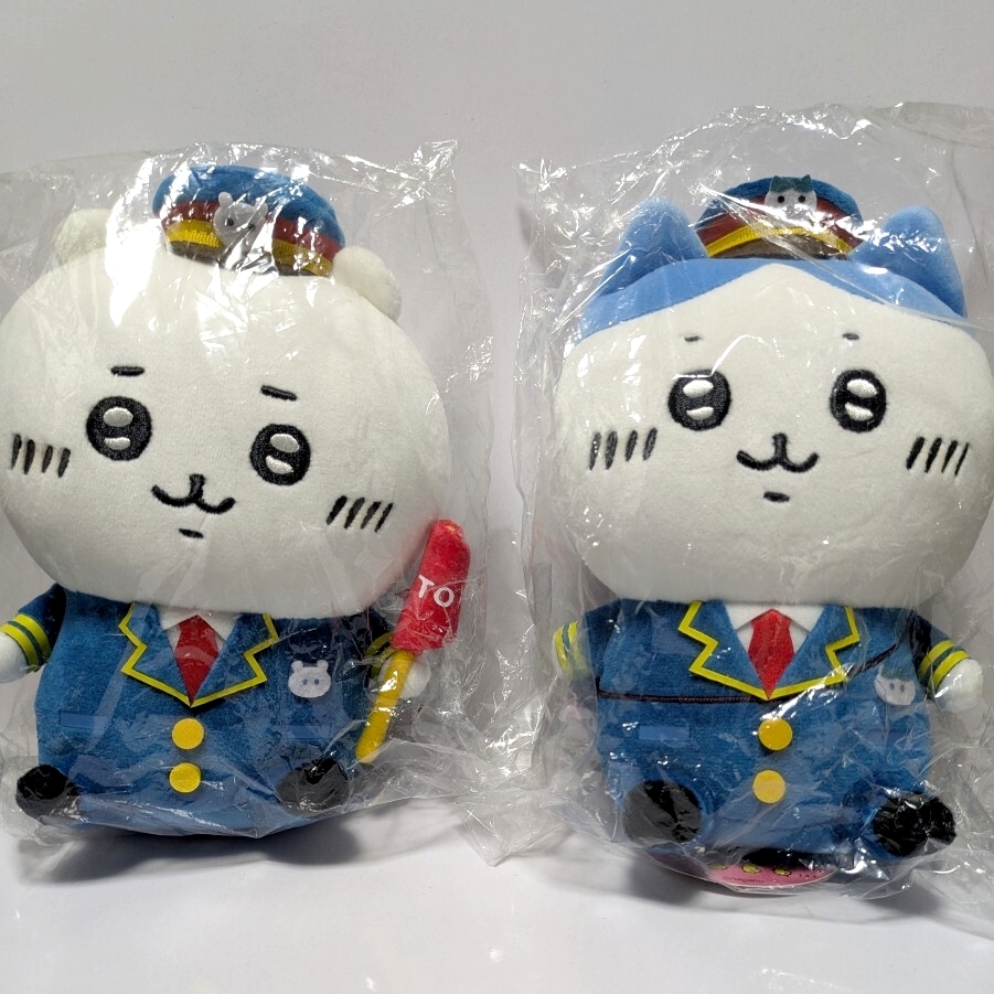 ちいかわ 駅員さんなぬいぐるみS 2種セット ハチワレ ちいかわ