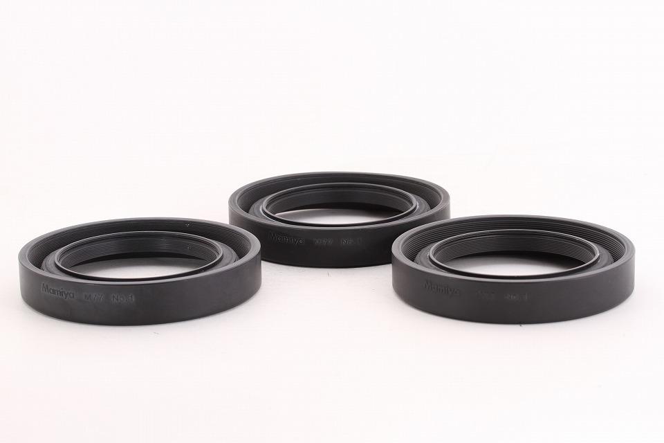 【美品】マミヤ Mamiya M77 レンズフード ラバー 3点セット #YO0435