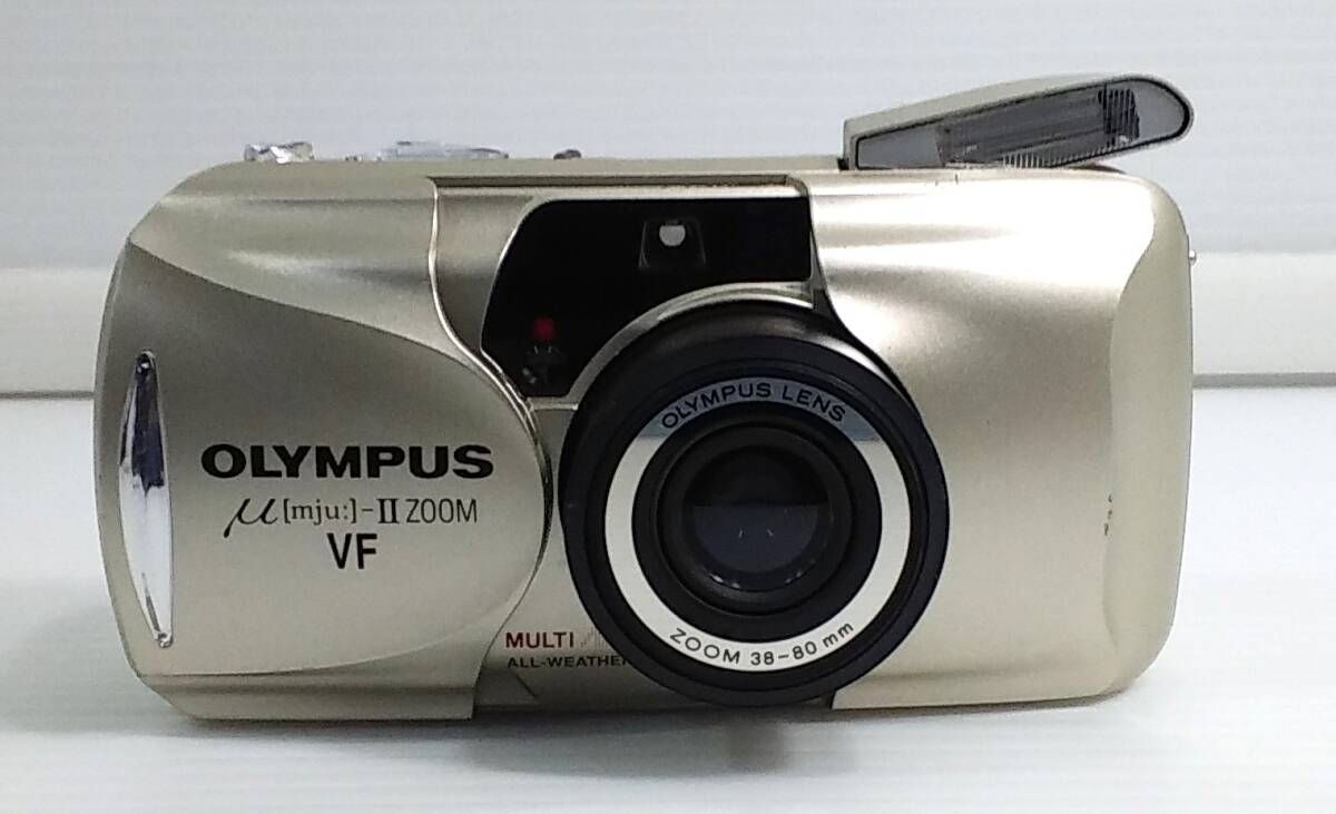 オリンパス OLYMPUS μ[mju:]-II ミューII ZOOM VF 38-80mm フィルムカメラ 通電のみ確認 ※商品説明欄必読ください【D-11】