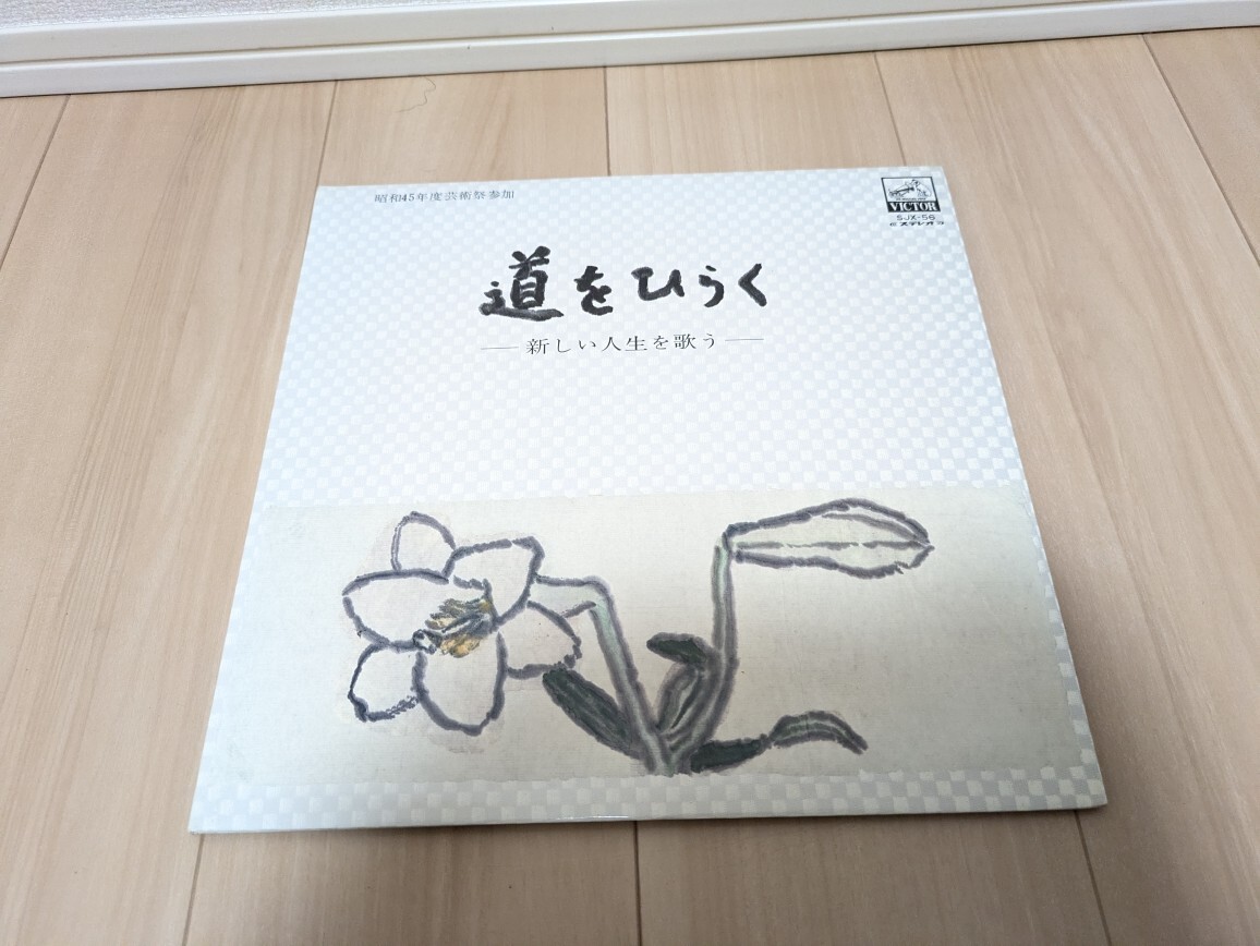 道をひらく～新しい人生を歌う LP レコード 佐良直美 立川澄人 三田明 田代美代子 昭和歌謡 現状品 中古◆31272