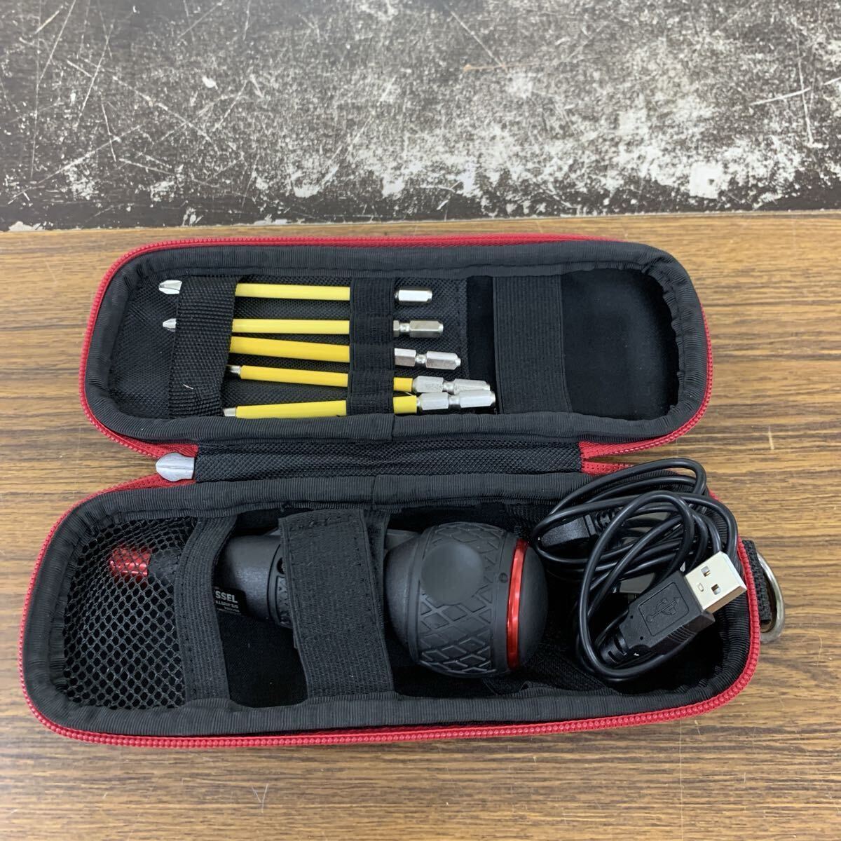 美品 VESSEL 電動ドライバ 220USB 2C-J 