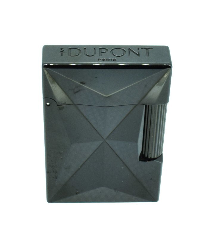 1円スタート!! 美品 S.T.DUPONT デュポン 【ライン2 クロム ファイヤーX ブラック C18612 ライター】
