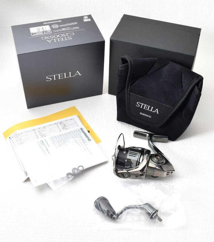 1円スタート!! 新品 SHIMANO シマノ 【STELLA 22 ステラ C2500SXG スピニングリール】043863 箱付き