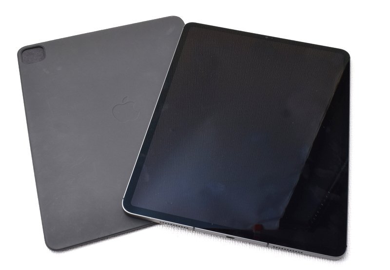 1円スタート!! Apple 【iPad Pro 12.9インチ 第5世代 Wi-Fi+Cellular 256GB スペースグレイ SIMフリー MHR63J/A】 ケースカバー付き A2461