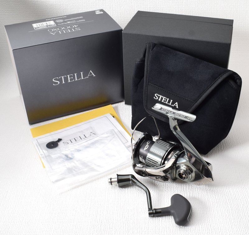 1円スタート!! 新品 SHIMANO シマノ 【STELLA 22 4000XG スピニングリール】043962 箱付き ステラ