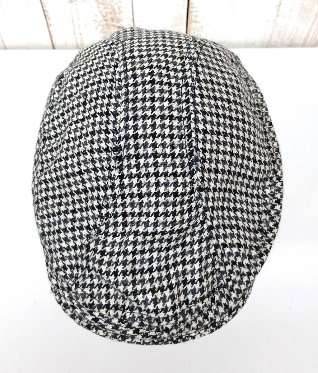 MADE IN USA　アメリカ製　 ＊NEW YORK HAT.CO ニューヨークハット　 ＊ウールハンチング　サイズ　L/XL ＊グレー系千鳥格子　　
