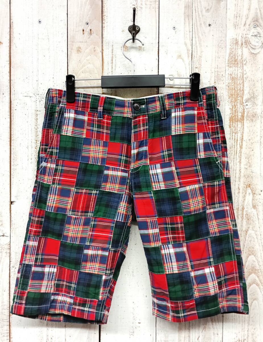 UNITED ARROWS green label relaxing 　ユナイテッドアローズ　グリーンレーベル リラクシング ＊パッチワーク　ショートパンツ 　サイズM