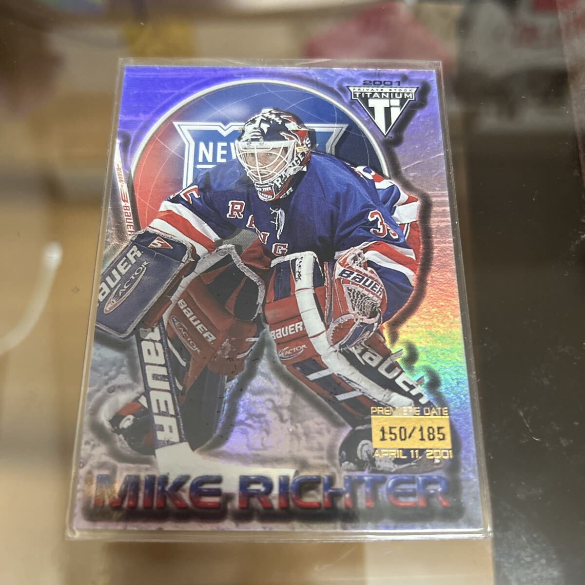 2001 TITANIUM MIKE RICHTER 150/185 ホッケーカード NHL