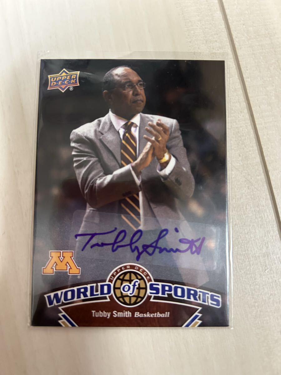 UPPER DECK World of Sports Tubby Smith サイン　Auto 大学バスケの名将