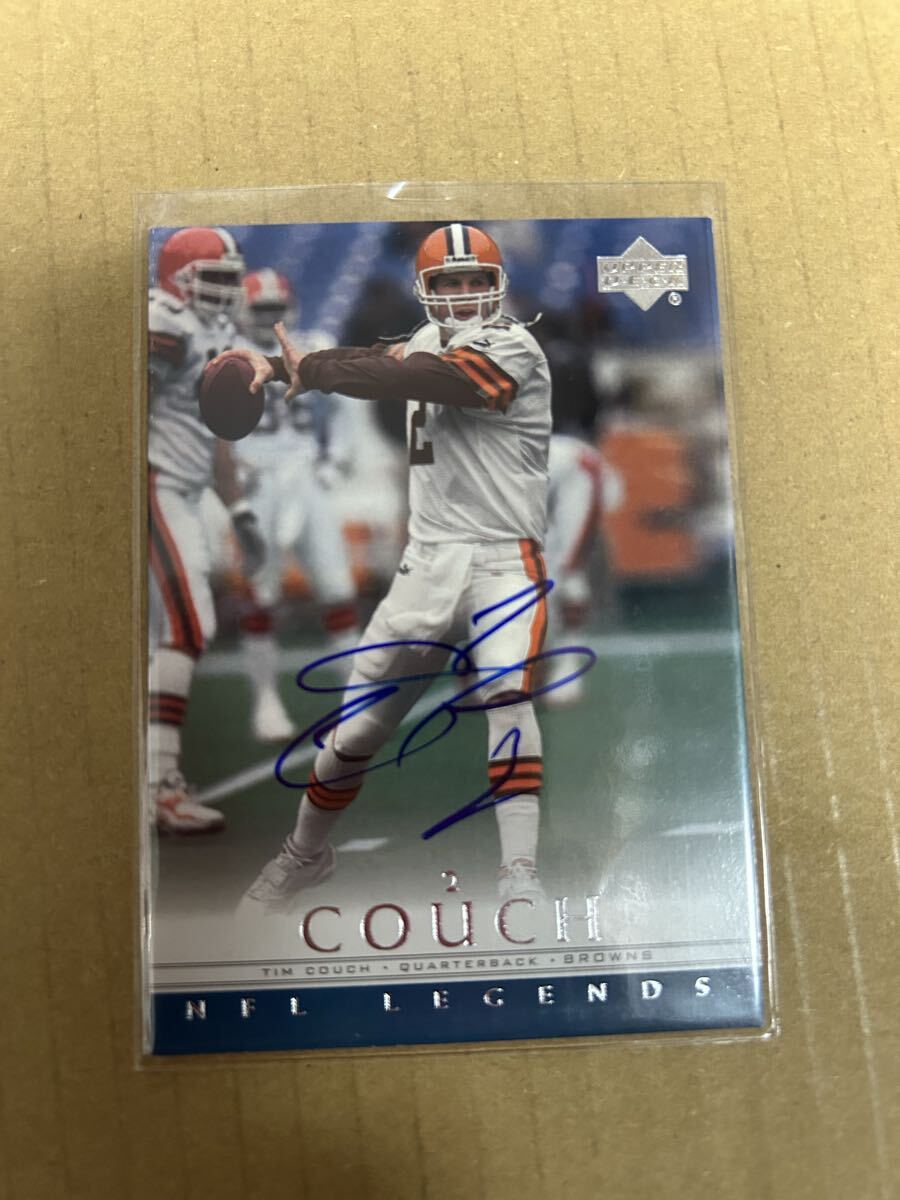 NFL UPPER DECK Legends Tim Couch 直筆サインカード Auto