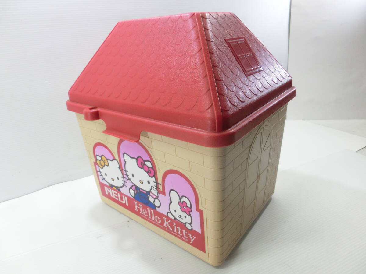 ハローキティ 明治乳業★おうち型 保冷ボックス/牛乳箱/小物入れ/非売品/サンリオ