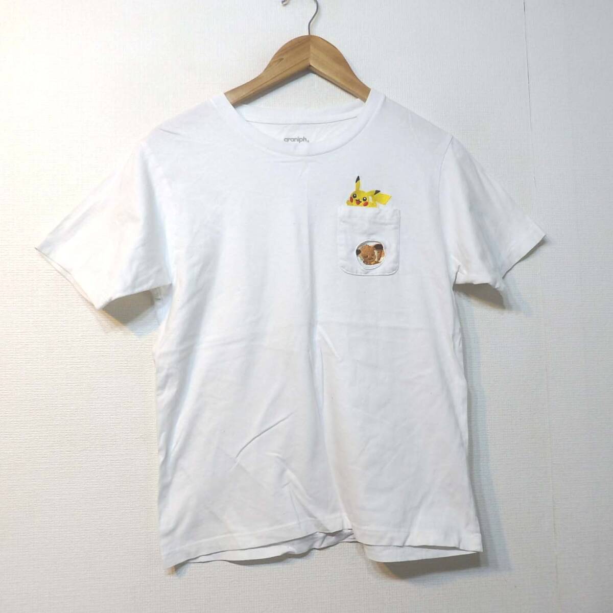【送料無料】グラニフ×ポケットモンスターTシャツ/SSサイズ　ピカチュウ　イーブイ　ポケモン　