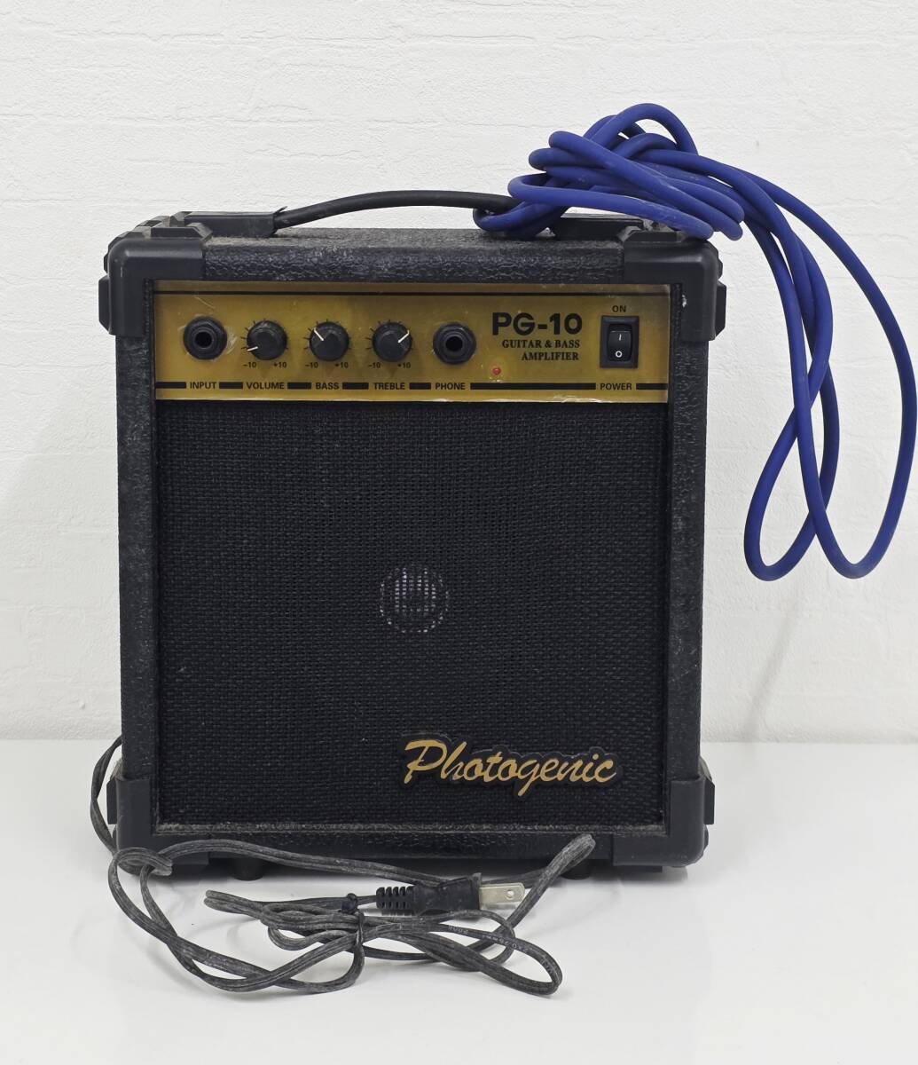 E-3147③ 【同梱不可】980円～ 現状品　Photogenic/フォトジェニック　PG-10　ギター　ベース　アンプ　コンボ　器材