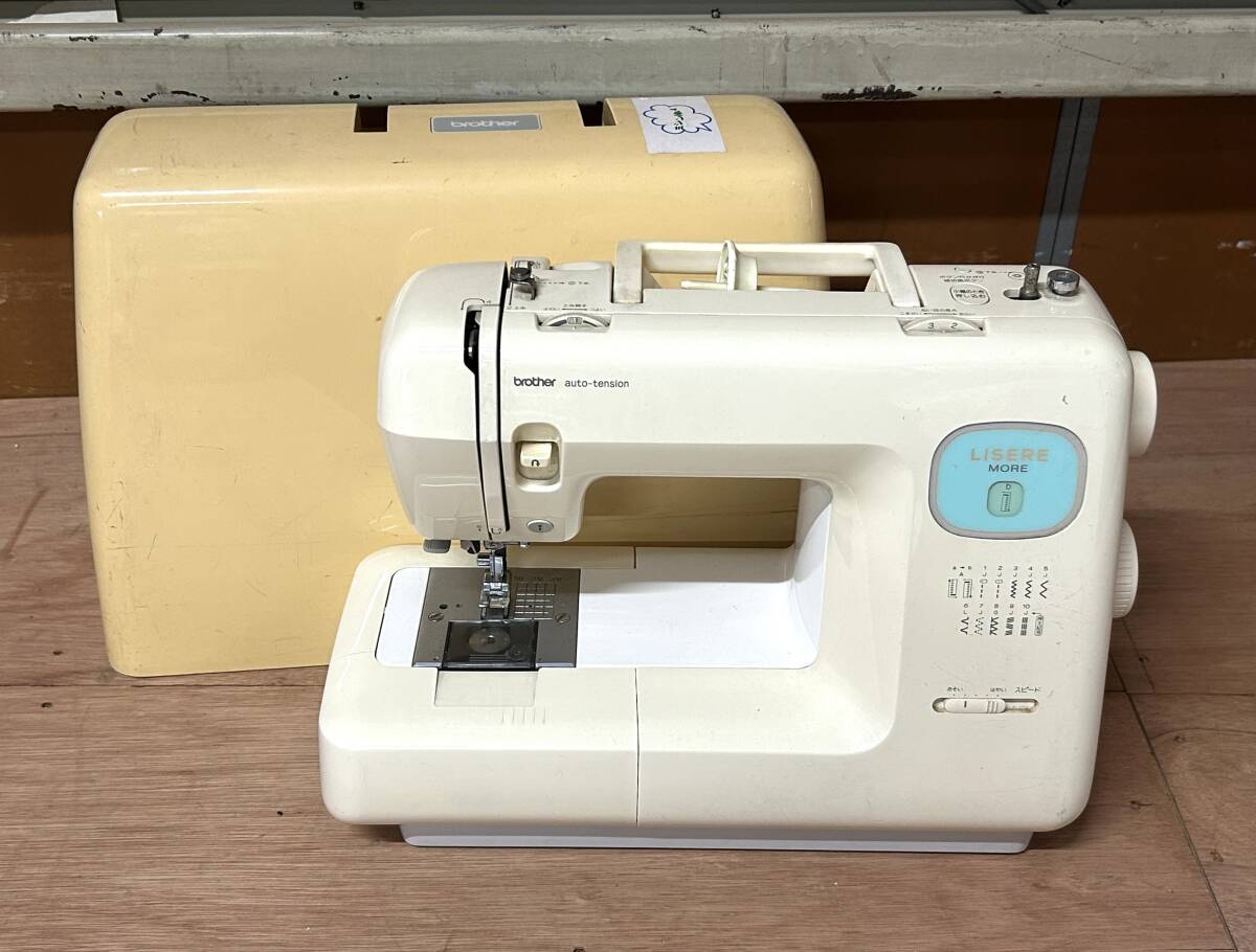E-3275⑥ 【同梱不可】980円～ 現状品　brother/ブラザー　LISERE WORE　電子ミシン　ZZ3-B582　ケース付き　手工芸　通電確認済み