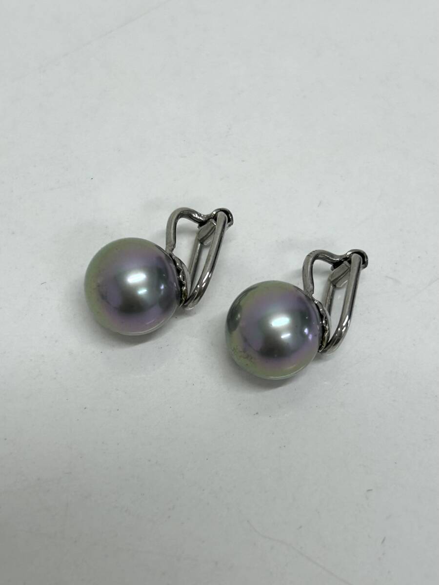 E-3264 【同梱不可】980円～ 現状品　Perlas MAJORICA/マジョリカ　パールイヤリング　HB　925刻印　レディース　アクセサリー