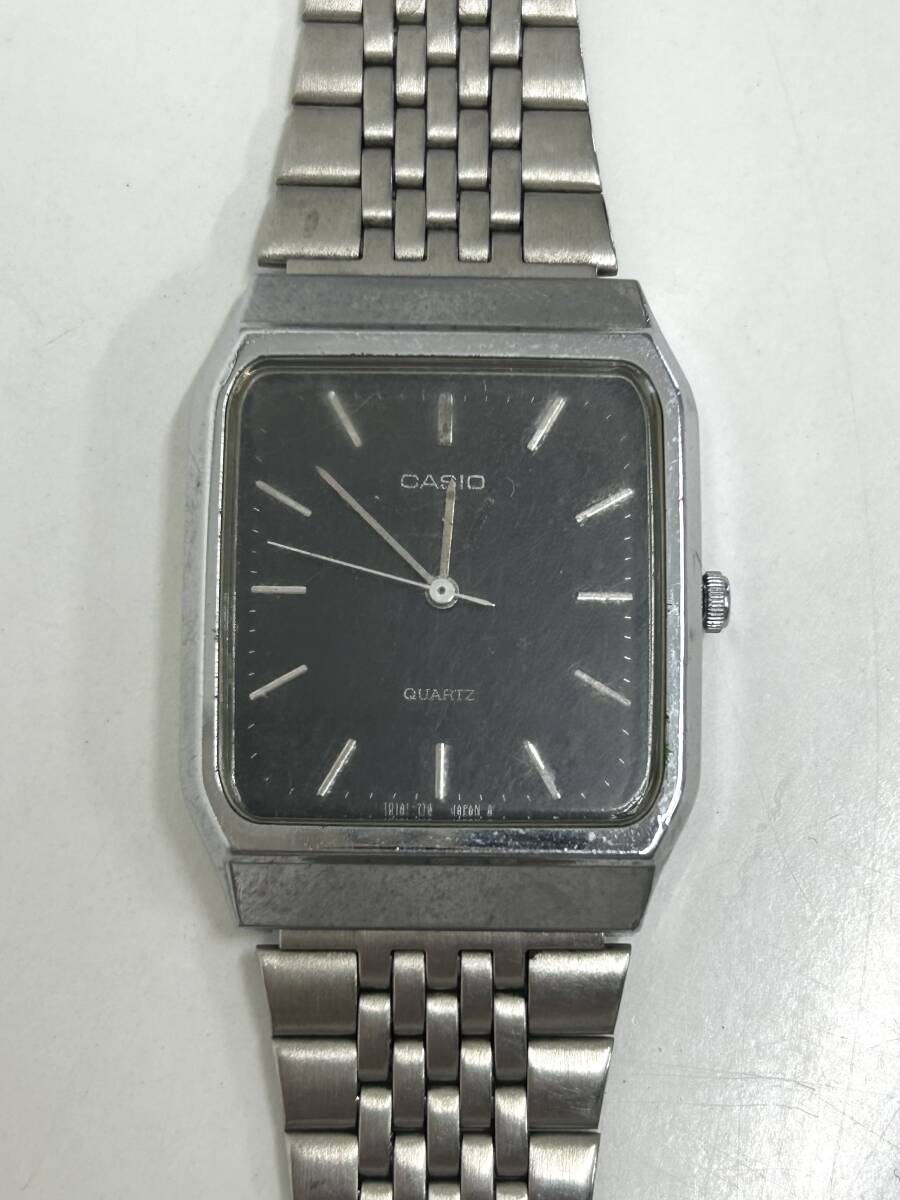 E-3268 【同梱不可】980円～ 現状品　CASIO/カシオ　MQ-337　ブラック文字盤　メンズ　クォーツ　腕時計