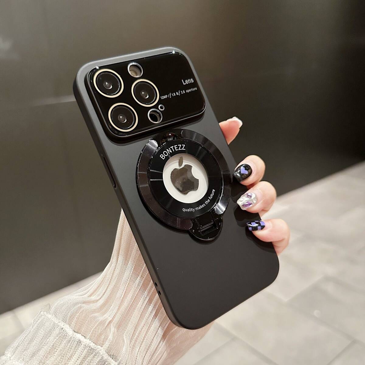 iPhone 17 16 15 14 13 12 11 Pro Max Plus Air ケース リング付き レンズ保護 MagSafe充電 耐衝撃 クリアケース スタンド機能 スマホ 