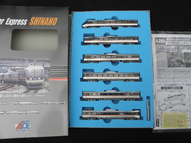 94 マイクロエース A-2960 383系 特急 しなの 基本 6両セット / Nゲージ 鉄道模型 