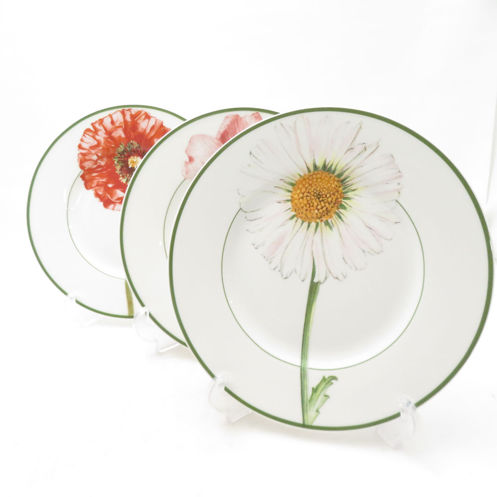 Villeroy&Boch ビレロイ＆ボッホ フローラ 中皿 3枚 セット 21.5cmプレート 花柄 フラワー SC11145G1
