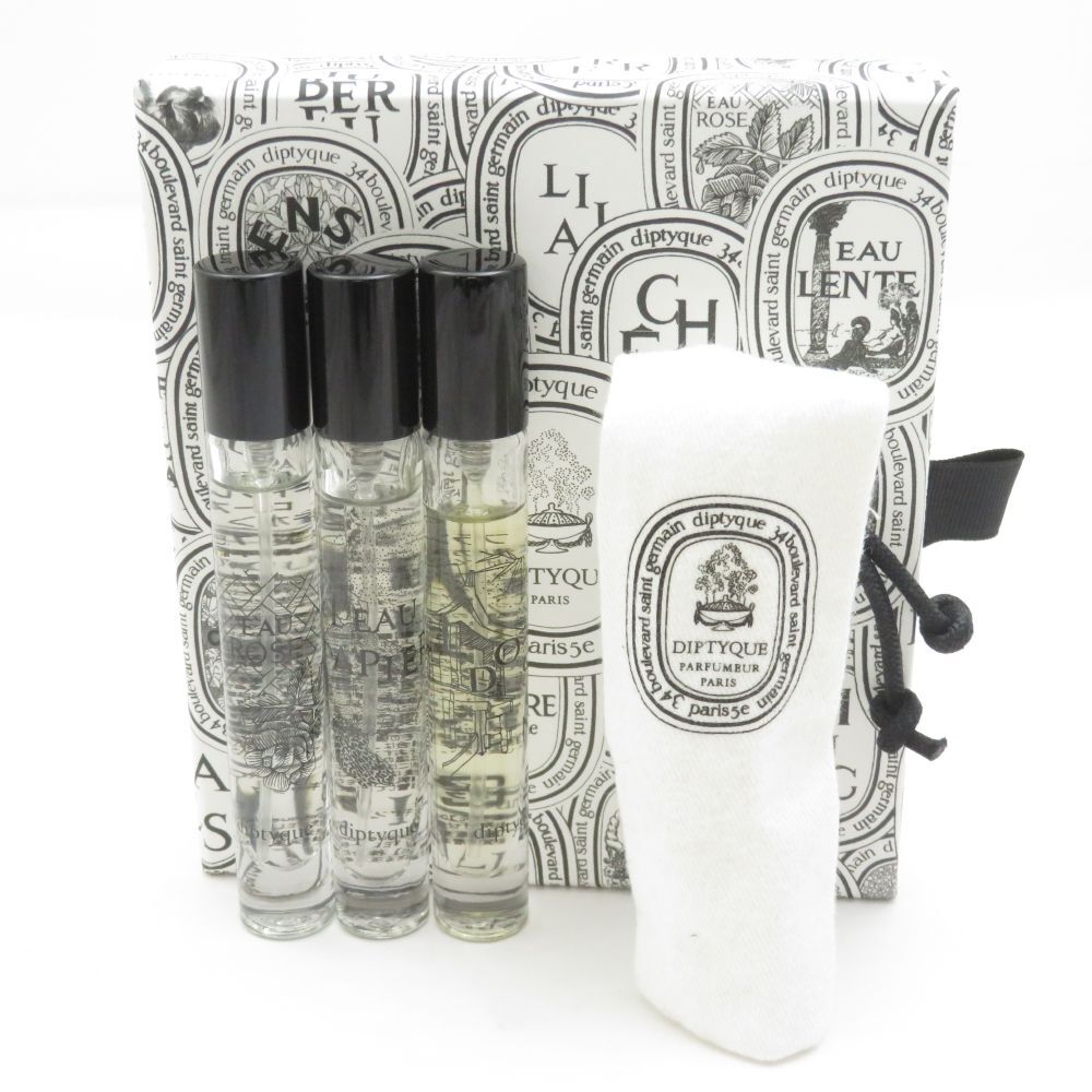 美品 diptyque ディプティック ドソン オーローズ ローパピエ ディスカバリー 香水 3点 7.5ml 残量多 オードトワレ BM12368AF