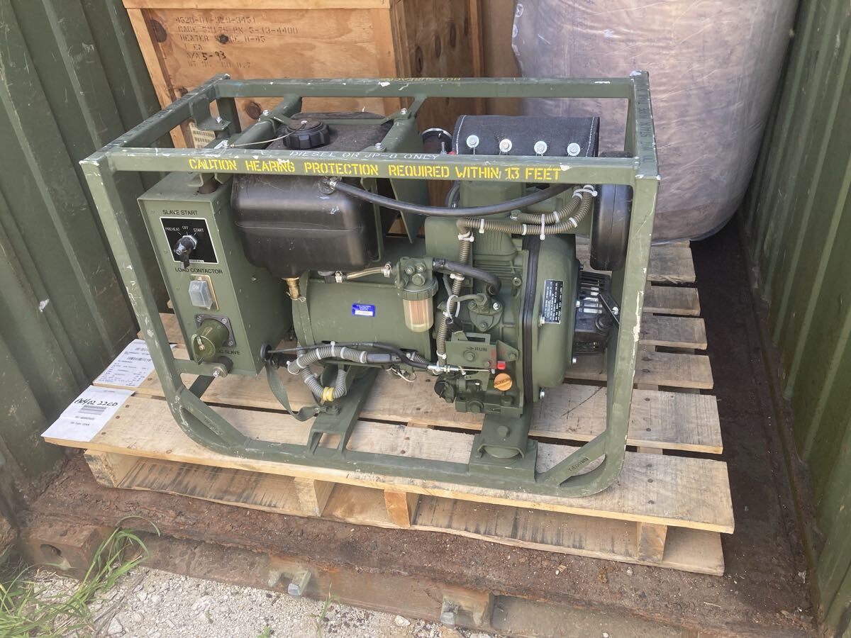 ヤンマー ディーゼル発電機 2KW 発電機 軽油 アワー11時間 美品 動作確認済み 非常用 アウトドア 現場 工事 キャンピングカー ミリタリー