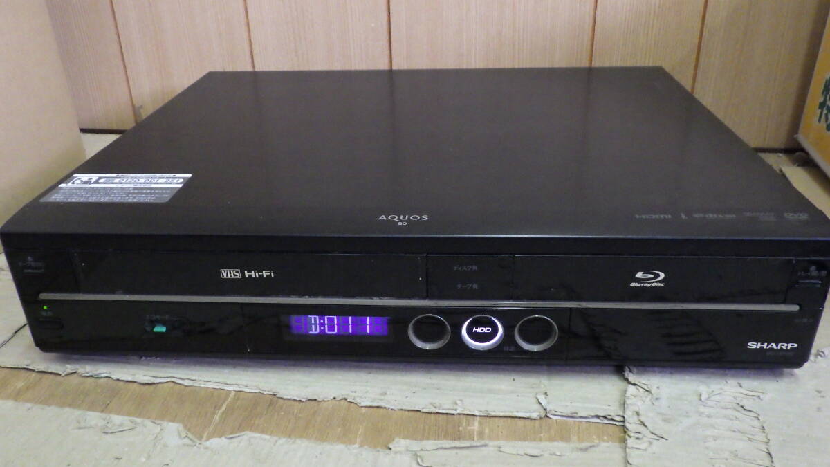 SHARP/シャープ BD-HDV22 VHS一体型ビデオデッキ HDD/DVD/ブルーレイレコーダー 2009年製