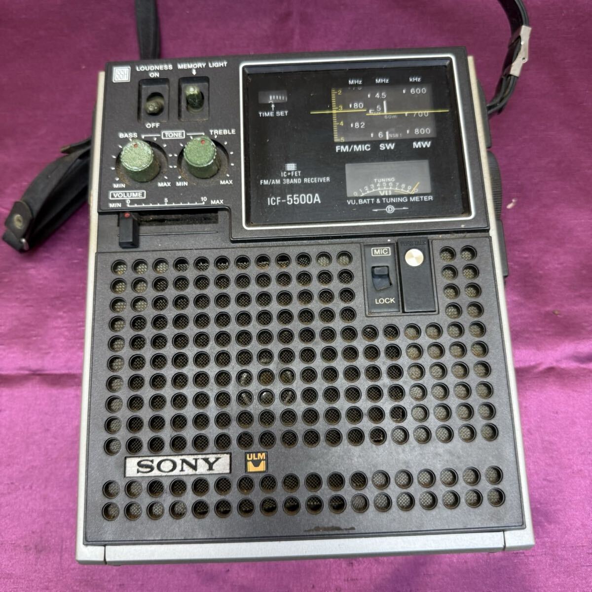 R81551 SONY ICF-5500A FM AM 3バンド レシーバー ソニー ラジオ スカイセンサー マルチバンドレシーバー メイドイン JAPAN
