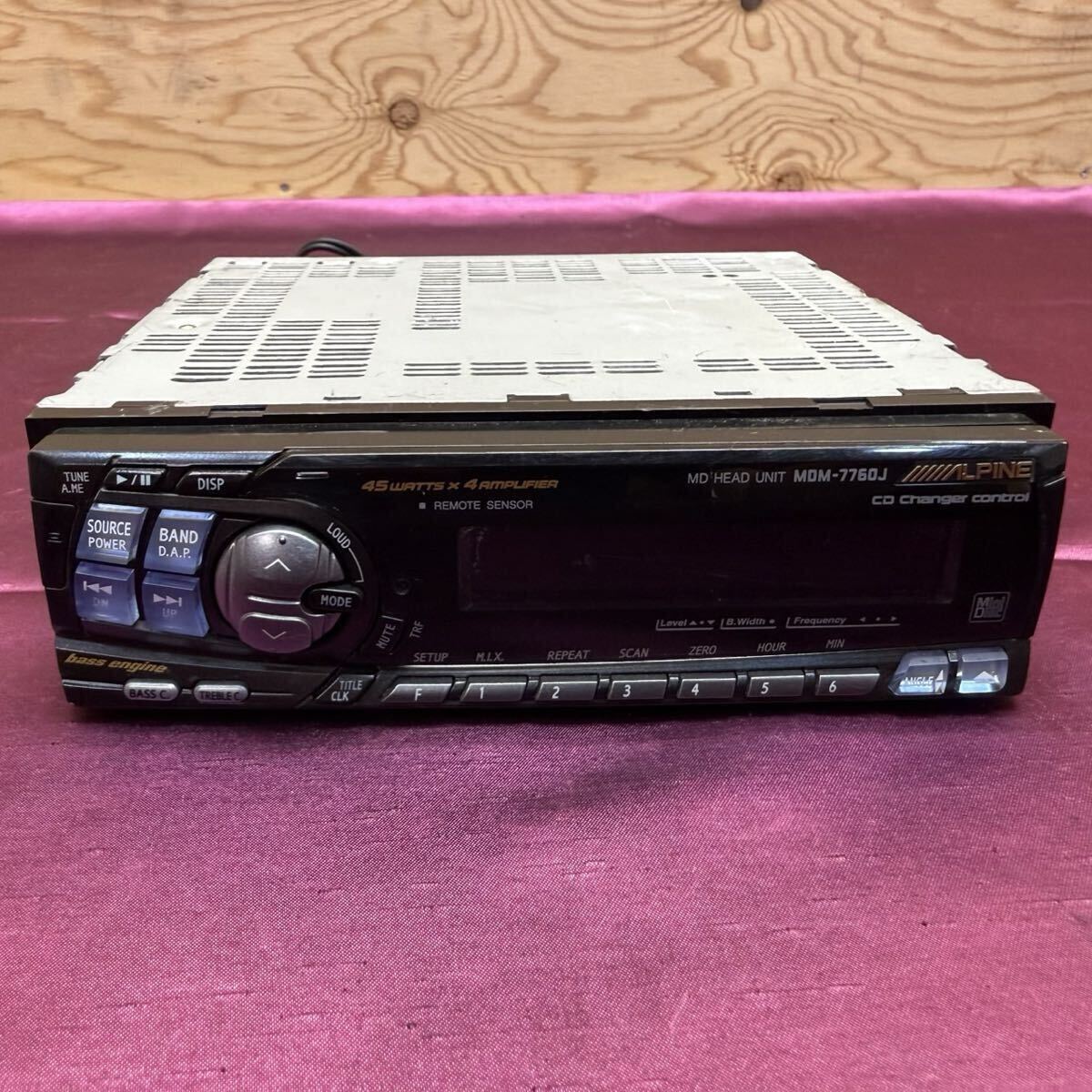 R81559 ALPINE MDM-7760J MD ハードユニット CDチェンジャー カーオーディオ アルパイン JAPAN プレイヤー 1DIN