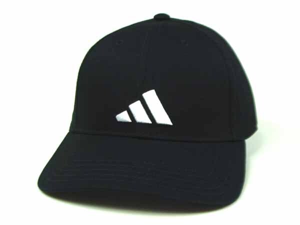 adidas アディダス コットンツイル キャップ ブラック 大きいサイズ 男女兼用 フリーサイズ 帽子 ゴルフ【新品未使用品】 ◆アウトレット◆