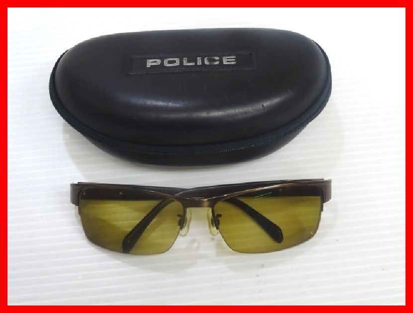 POLICE ポリス サングラス S8687J COL.OK05 62□16 130 中古 2605★ム-0373★