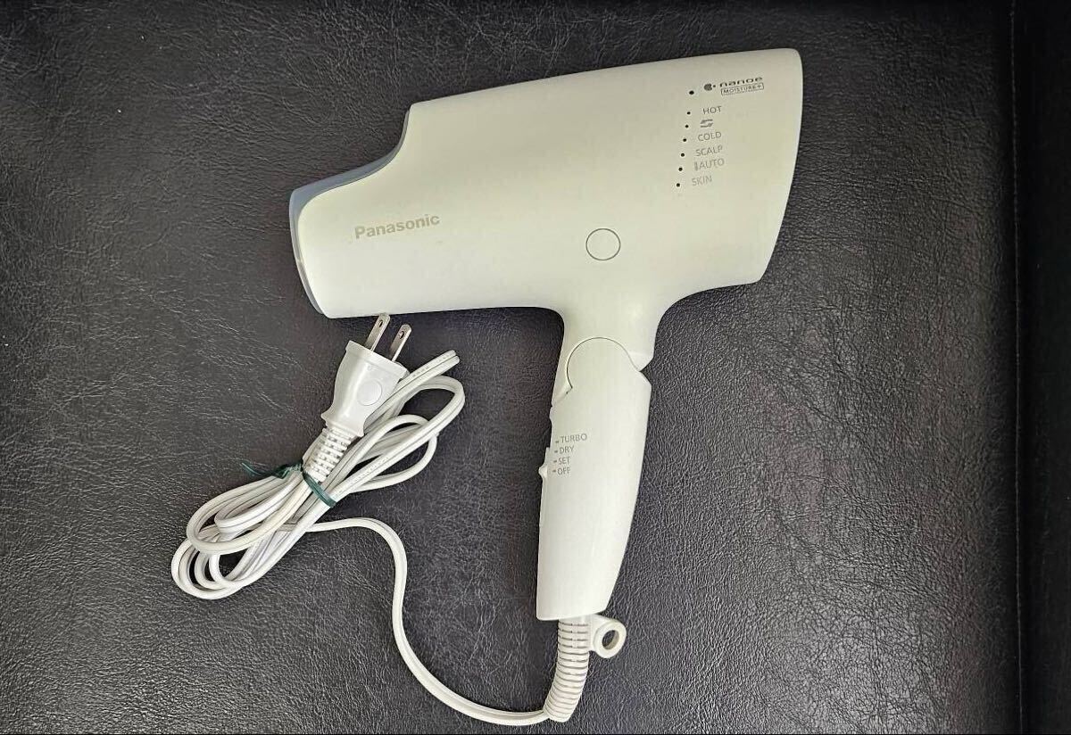 Panasonic nanoe moisture+ パナソニック ナノイー EH-NA0G 22年製 ホワイト ヘアドライヤー ドライヤー ノズル欠品