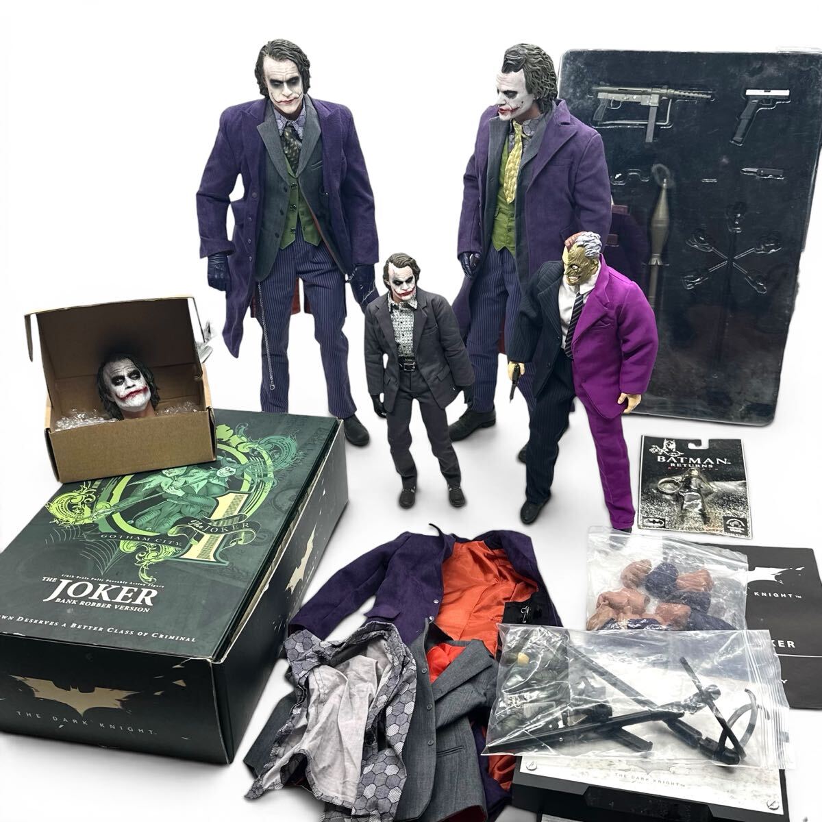 ★コレクター品放出 ホットトイズ 1/4 クォーターサイズ JOKER ジョーカー ムービーマスターピース まとめ バットマン ダークナイト