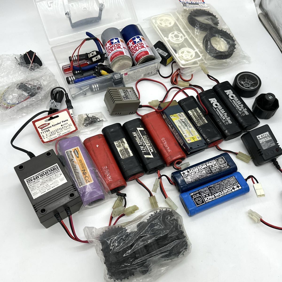 ★コレクター品放出 TAMIYA タミヤ ニッカドバッテリー パーツ 大量 まとめ