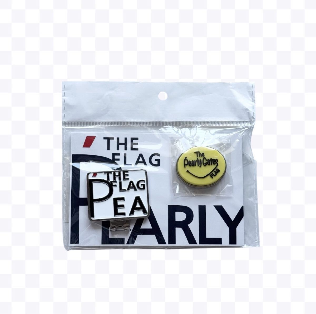 《新品》PEARLY GATES パーリーゲイツ ゴルフ FLAGS PGスマイルロゴ マグネット クリップマーカー 