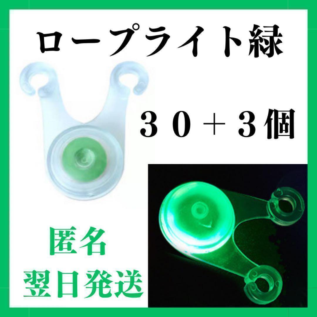 LED ロープライト　緑色　30個+3　ライト　イルミネーション テント　タープ