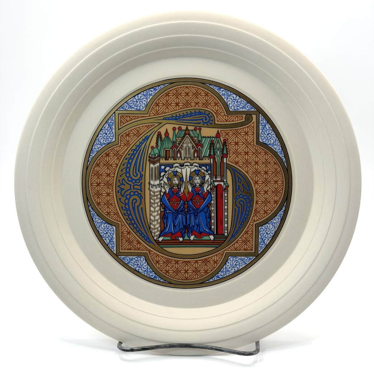 Hornsea/ホーンジー LIMITED EDITION [箱付き] ヴィンテージ クリスマスプレート 約22cm 1984年 England/イギリス 宗教画 皿 食器