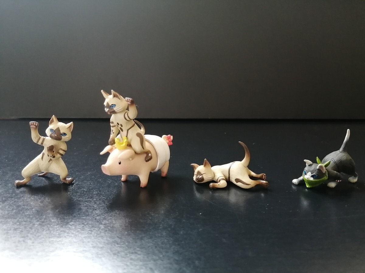 【全5種セット】モンスターハンターmob（ミニフィギュア）Vol.２　アイルー　メラルー　プーギー　バンプレスト