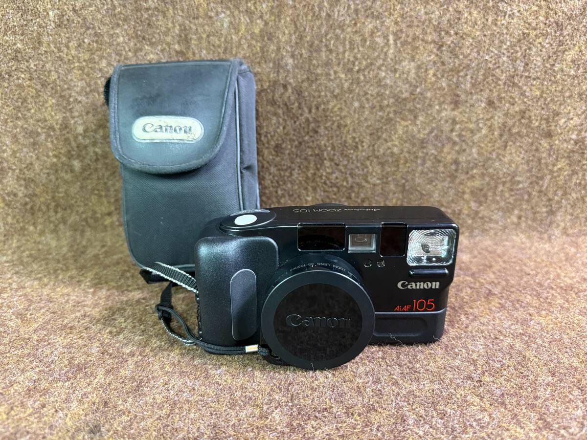 60 1F／キャノン AiAF105 オートボーイ コンパクト フィルムカメラ 収納ケース付 Autoboy ZOOM LENS 35-105mm 1:3.5-8 Canon ジャンク
