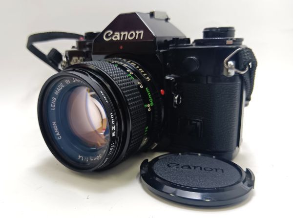 ☆フィルムカメラ☆Canon A-1 Canon Lens Fd 50mm 1:1.4 キヤノン シャッター未確認 自宅保管品