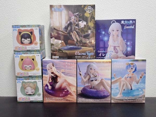②☆ フィギュア ☆ おまとめ品 8点 魔女の旅々 / SPY×FAMILYの「おひるねこ フィギュア など 現状品 長期保管品　未開封